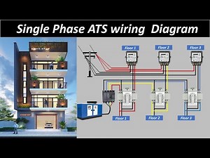 Single Phase ATS wiring Diagram l Multi story Building l Changeover ‪@CircuitInfo‬ ATS wiring