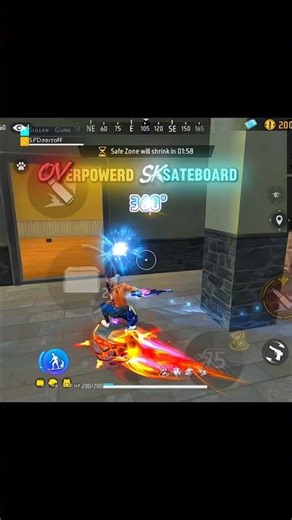 ⚡OVerpowered Skateboard 🥵#ffsort#viral#ffmax