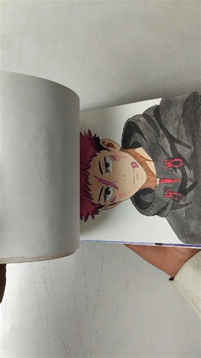 From blank page to THIS 😱🔥 #anime #sketch