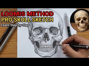 How to Draw a Skull using Loomis Method 💀 Easy Step by Step Tutorial