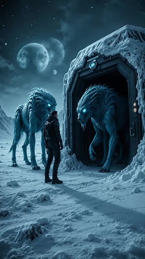 Frozen alien wolves seek shelter — what happens next?