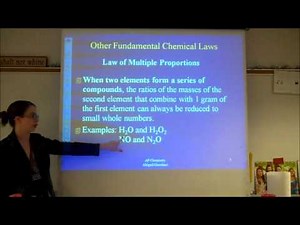 Chapter 1 (Chemical Foundations) - Part 2 & Chapter 2 (Atoms, Molecules and Ions) - Part 1