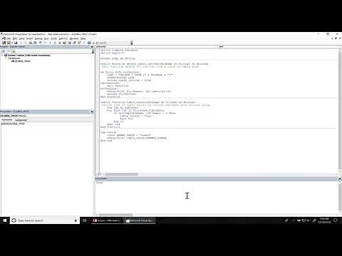 VBA Microsoft Access check if a table exists in the current database
