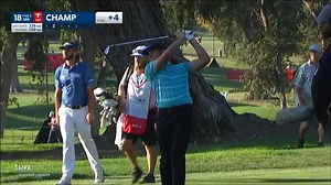 Cameron Champ reaches in two to set up birdie at Fortinet Championship