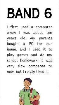IELTS Speaking: Band 6, Band 7, 8 Band 8 - When Did You First Use a Computer 💻 - model answers!