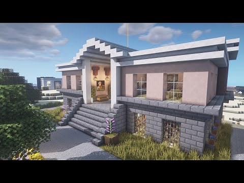 TIMELAPSE - Courthouse, building on survival [4K60] - Minecraft