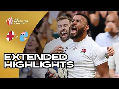 England survive late Fiji fightback 🤯 | England v Fiji | Rugby World Cup 2023 | Extended Highlights