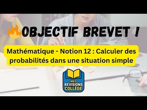 Révise le Brevet de Math - Notion 12 : Calculer des probabilités dans une situation simple