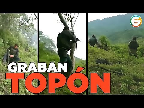 Graban "topón" : CJNG vs Los Reyes #Michoacán
