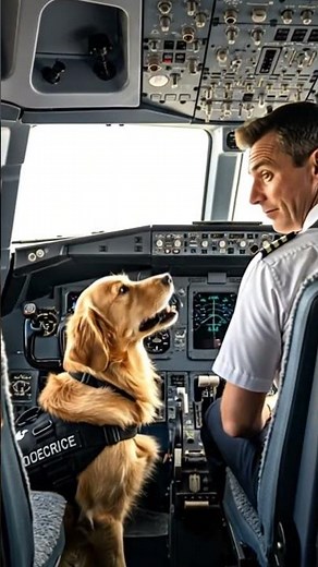 Hero Dog Saves Plane Passengers | Golden Retriever’s Unbelievable Rescue Story 🐕✈️❤️