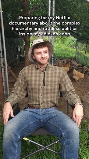 Filming my Netflix chicken documentary 🐔