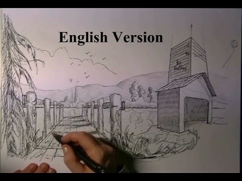 Easy Perspective for beginners Landscape drawing