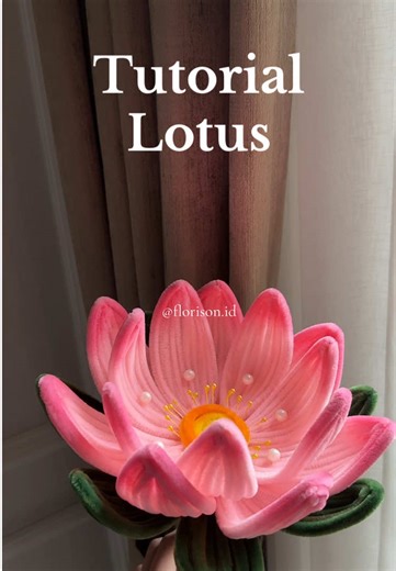 Tutorial Sederhana Bunga Lotus Menggunakan Kawat Bulu