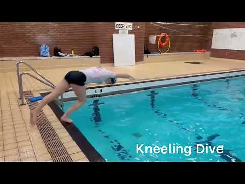 S4 Swim School - Kneeling Dive Instructor Demonstration