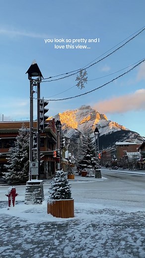 My thoughts about Banff when it’s just snowed ❄️ #banff #alberta #canada #winter
