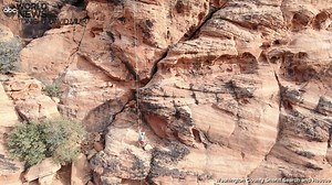 6.6K views · 134 reactions | DRONE RESCUE: Drone footage shows authorities in Washington County, Utah, rescuing an injured woman in Snow Canyon State Park, using a drone to fly a line for hauling supplies and ropes up to search and rescue team members, before rappelling her over 400 feet down a cliff side. https://abcn.ws/3aw0KGF | ABC World News Tonight with David Muir | Facebook