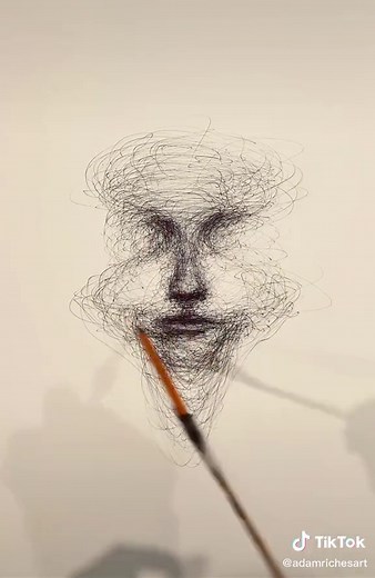 Ballpoint Pen Art Drawing Timelapse