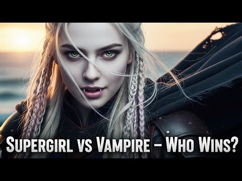 Supergirl vs Vampire on the Beach 🌊⚡ Epic Fight Turns into Laughs and Tacos at Sunset 🌮🔥
