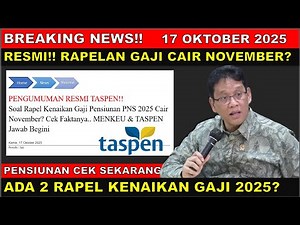 BREAKING NEWS!! OFFICIAL ANNOUNCEMENT FROM TASPEN AND THE MINISTER OF FINANCE ABANDONED THE SALAR...