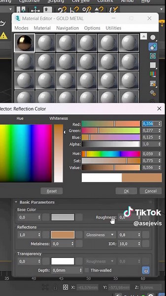 How to create realistic 3D metal material #3D #3Dtips #3Dsmax #3Dsketchup #3Dvisualization #render #3Drender #cgi #3Dtips #coronarender