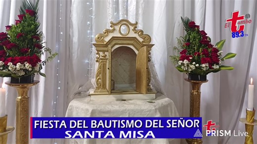 EL BAUTISMO DEL SEÑOR Santa Misa Dominical, día del Señor 11de enero del 2026. Trasmisión en vivo, a través de nuestras redes sociales y en la señal abierta de la frecuencia 89.3 MHz, desde la iglesia matriz del cantón El Tambo provincia del Cañar, hora de la Eucaristía 08h00am (hora de Ecuador), preside el padre Laudelino Paguay, párroco de la parroquia San Juan Bautista de El Tambo bienvenidos(as). Ahora estamos más cerca de ti, disponibles en GOOGLE PLAY y APP STORE, descarga las aplicaciones