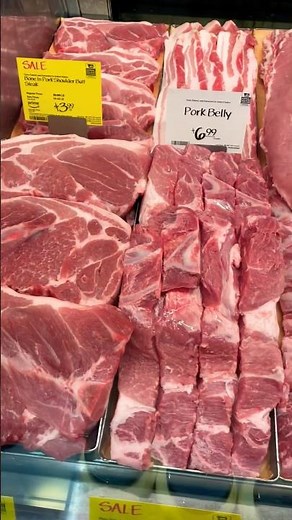 Meat Case Display #shorts #beef #butcher #pork #lamb #cuttingskills