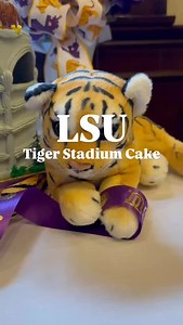 Forever LSU! 💜💛 Our Tiger Stadium Groom’s Cake is always one of our favorites! 🏟️🐅 Grooms who are die-hard LSU fans love this cake—it’s the perfect way to celebrate their big day with a sweet tribute to Death Valley! 🎂✨ #TigerStadium #ForeverLSU #GeauxTigers #AmbrosiaBakery | The Ambrosia Bakery