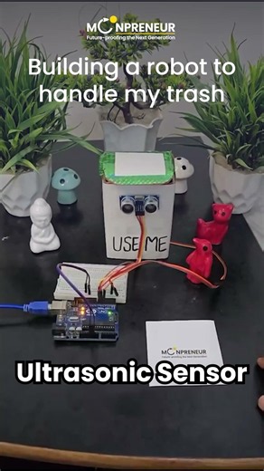 DIY #ArduinoUno & #UltrasonicSensor Smart Dustbin