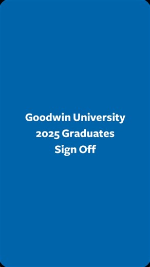 The last signature before the next chapter ✍️ From orientation to graduation, these students made their mark — and now they’re signing off. #ClassOf2025 #SeniorSignOff #GoodwinUniversity | Goodwin University