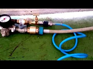 How to de-sludge a heater with a homemade de-sludger