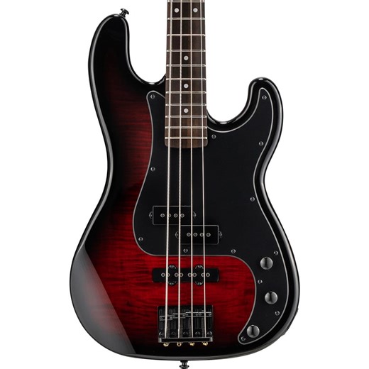 ESP LTD Surveyor-204DX Electric Bass Guitar - Red Burst