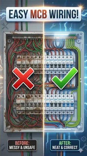 MCB connection input output full video 😱 #mcbconnection