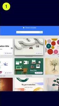 Presentation templates in Prezi AI