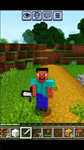 Minecraft But I Can't Touch Random Block... #minecraft​ #shorts​