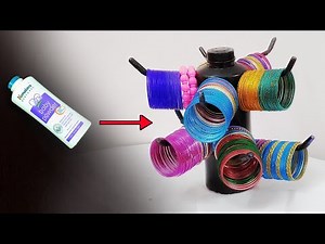 2 easy Bangle stand making at home / DIY jewellery organiser