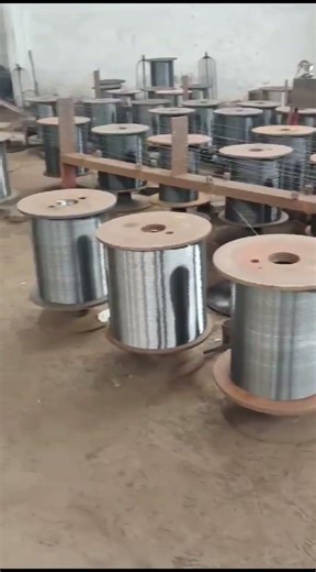 Precise weight control in galvanized wire production line #galvanizedwire #hotdipgalvanizedwire