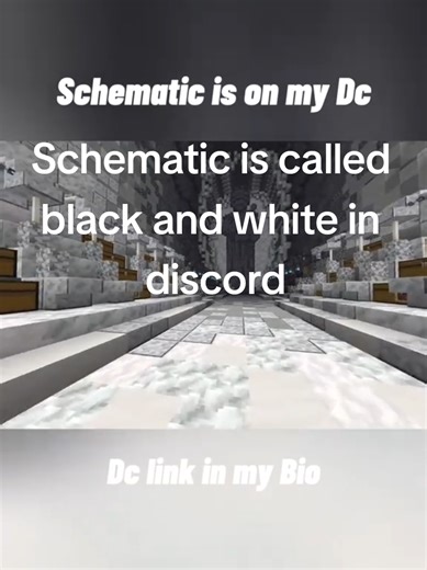 Schematic de Minecraft: Negro y Blanco