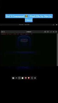 Linux Find Command ka Secret 😱 | File Size in 10 Sec #linux #coding #file