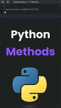 Python Methods Explained 🔥 | How Methods Work in Python OOPs