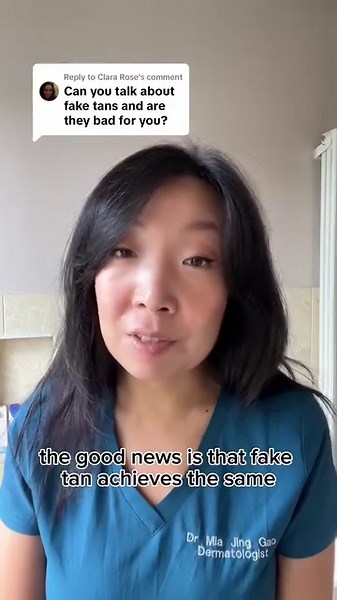 Are fake tans bad for you? Dr. Mia is here with the lowdown on sun tans vs fake tans 👀☀️ | Dermatica