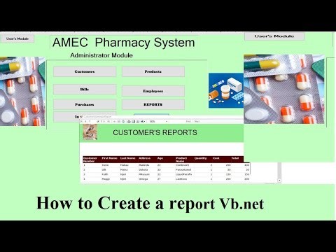 VB.NET | Report Viewer Control | How to use Report Viewer control to display report