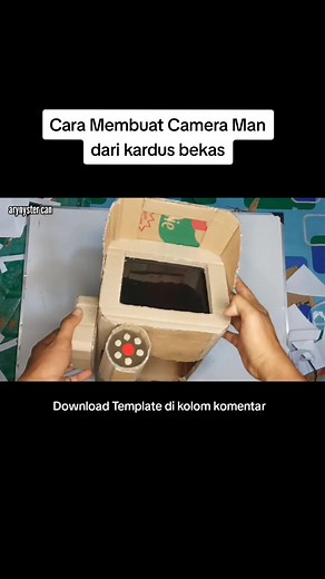 Tutorial Cara Membuat Camera Man Skibidi Toilet Dari Kardus #cameramanskibiditoilet #cctvman #skibiditoiletvstvman