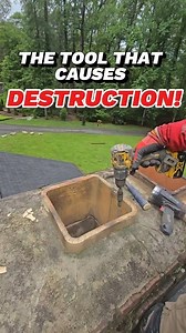 Small Tool Destroys Entire Chimney Flue! #facebookreelsviral #viralreelsfacebook #facebookviral #FireplaceGoals #homeheating #chimney #chimneysweep #chimneyrepair #fireplaces #mdhomes | The Duke's Chimney Sweeps and Services