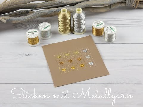 Sticken mit Metallgarn