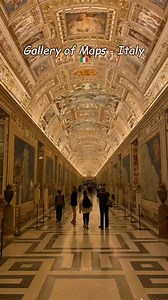 Journey through time and space 🌍🗺️ Gallery of Maps: Vatican's breathtaking 16th-century cartographic masterpieces adorn these stunning halls 🏰✨ #VaticanCity" | Days in Italy
