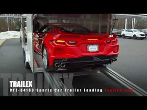 TRAILEX TRAILERS - CTE-84180 Sports Car Trailer Loading