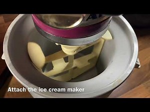 How to use your Kitchen Aid ice cream maker with your Kitchen Aid Artisan DIY