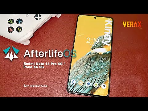 AfterlifeOS ROM: Easy Install Guide for Redmi Note 13 Pro 5G - Poco X6 5G (garnet)