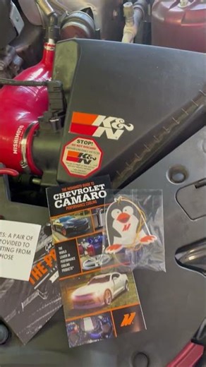 Cadillac ATS high flow intake tube installed. # Shorts.