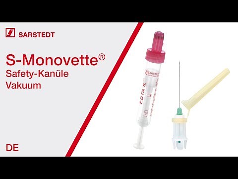 Blutentnahme: Vakuum mit der S-Monovette® (EU Farbcode) und Safety-Kanüle